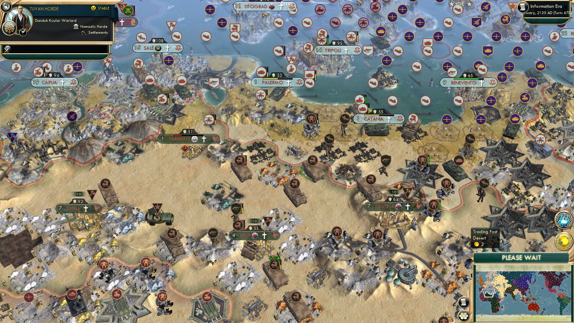 CBR In-Game Screenshot of Libyan Lounging