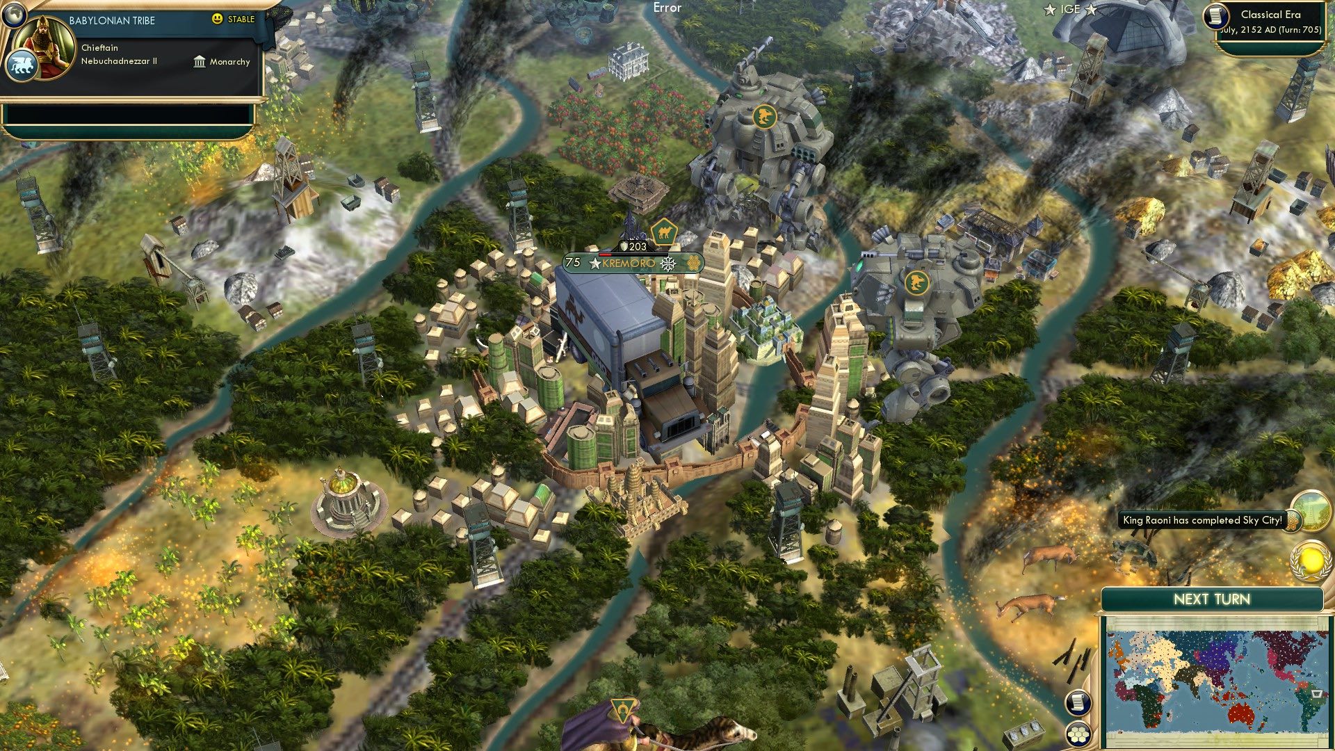 CBR In-Game Screenshot of A City in the Clouds