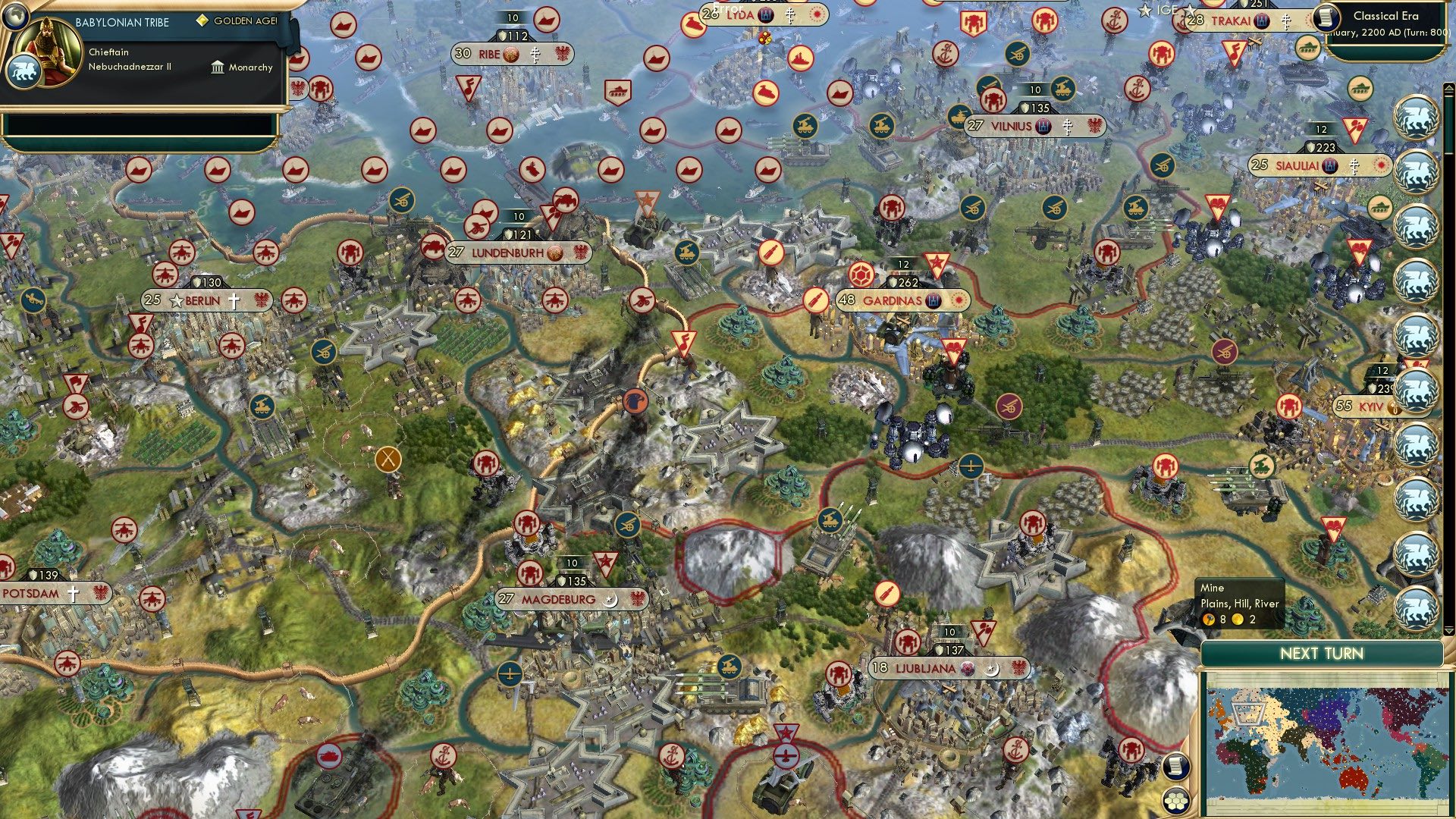 CBR In-Game Screenshot of Central Europe