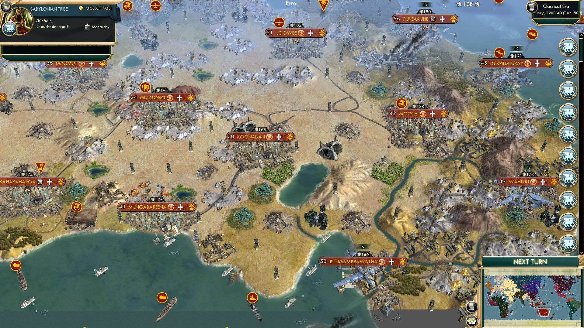 CBR In-Game Screenshot of Australia