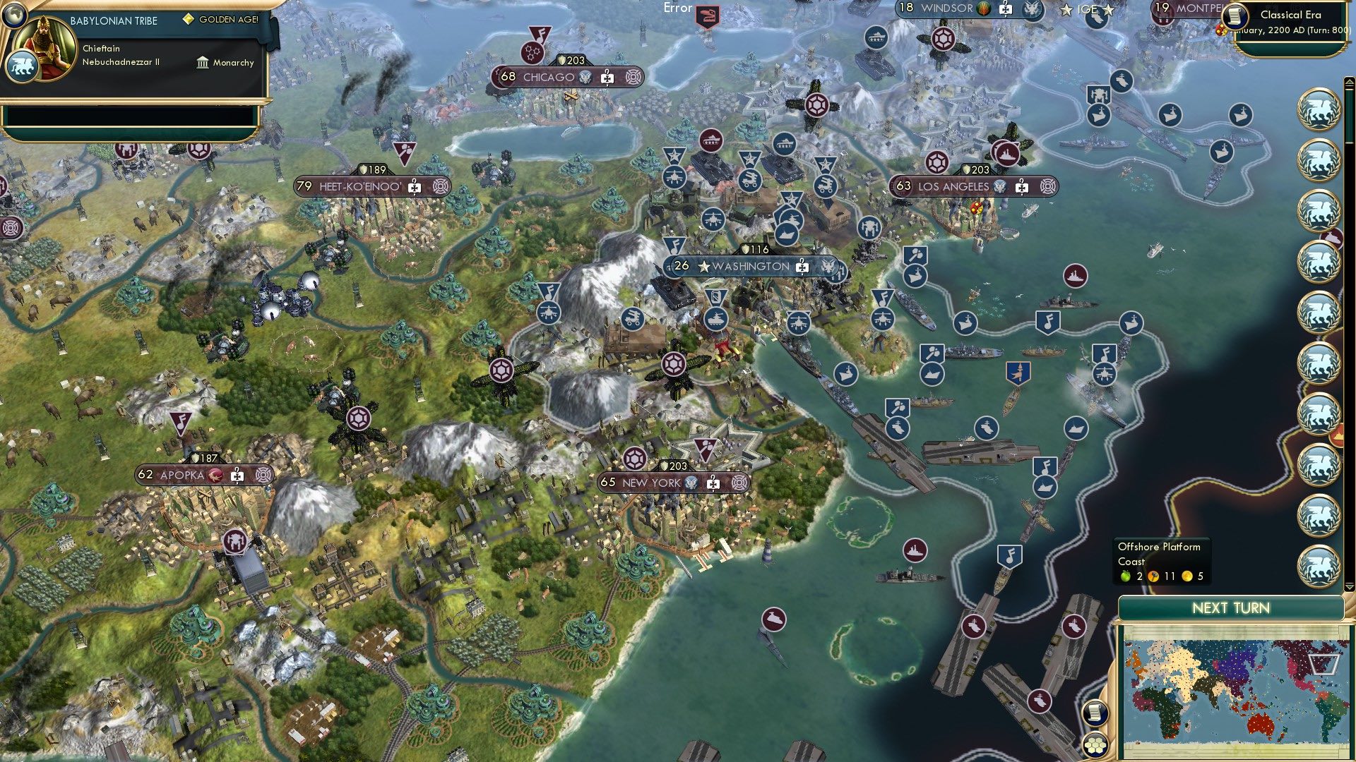 CBR In-Game Screenshot of Eastern United States