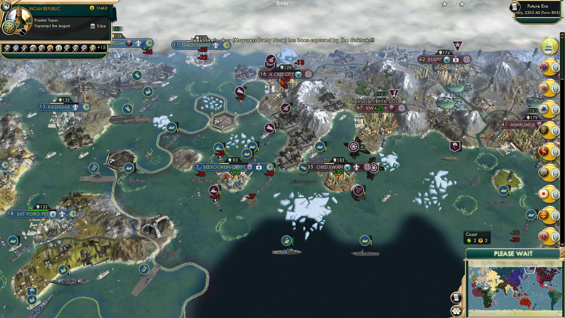 CBR In-Game Screenshot of A Cree City, their Last City