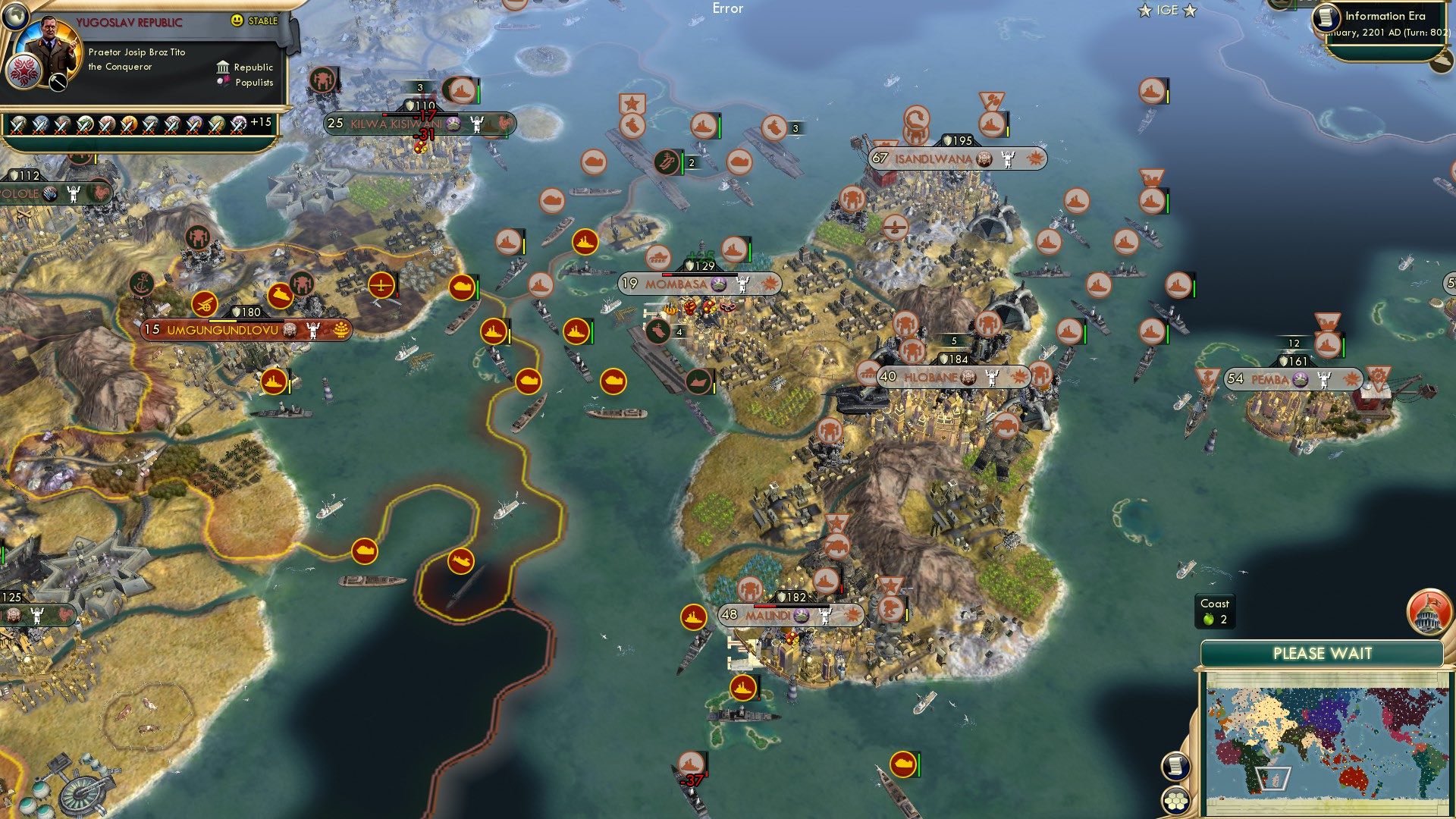 CBR In-Game Screenshot of Madagascar under one flag