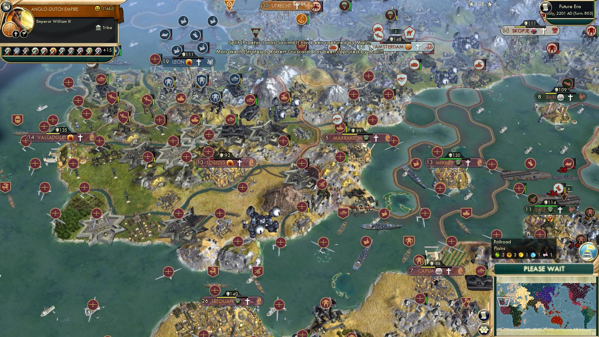 CBR In-Game Screenshot of Could this be… a unified Iberian peninsula?