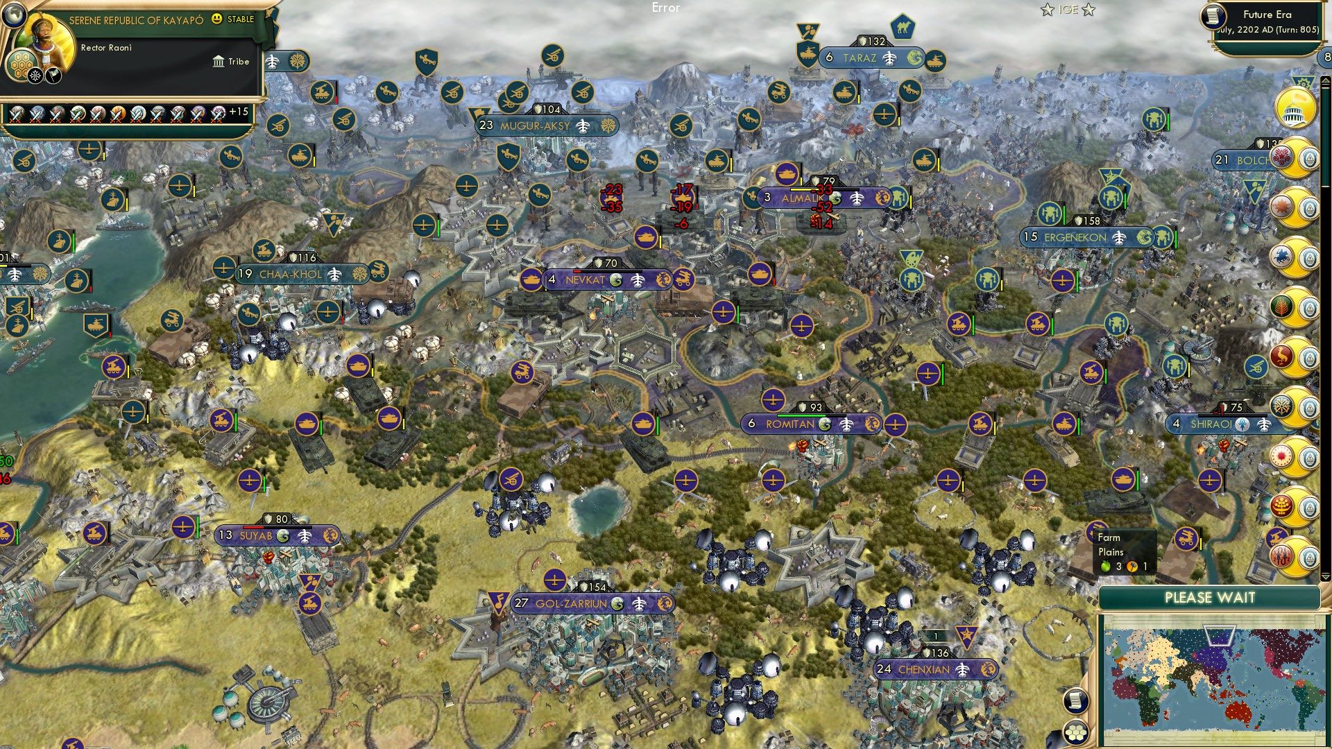 CBR In-Game Screenshot of The race has turned into a dogfight