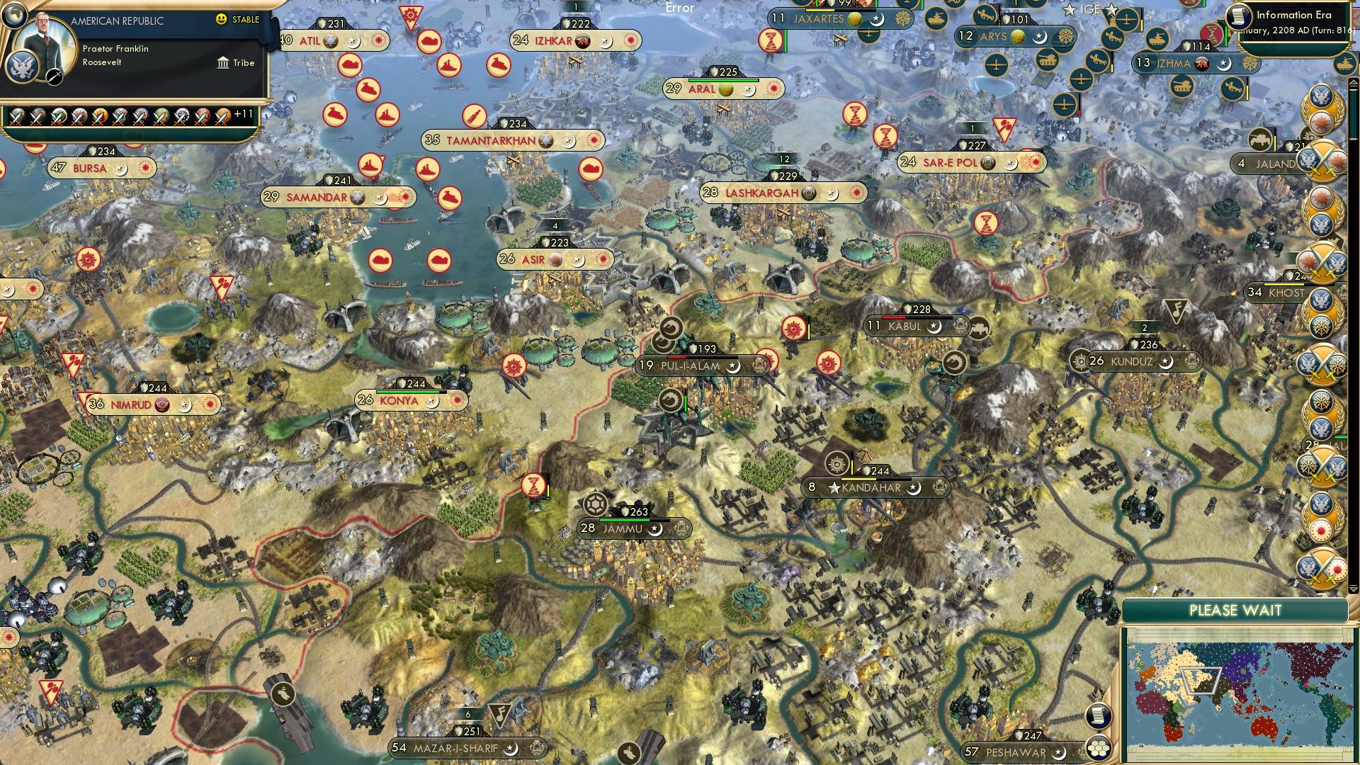 CBR In-Game Screenshot of Ataturk’s Triumph/Durranni’s Doom