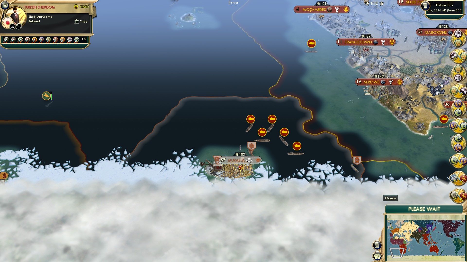 CBR In-Game Screenshot of Crack Ship