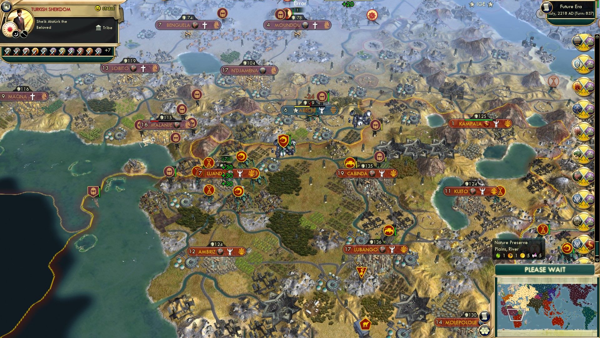 CBR In-Game Screenshot of Virgin First Revival vs. Chad Second Revival