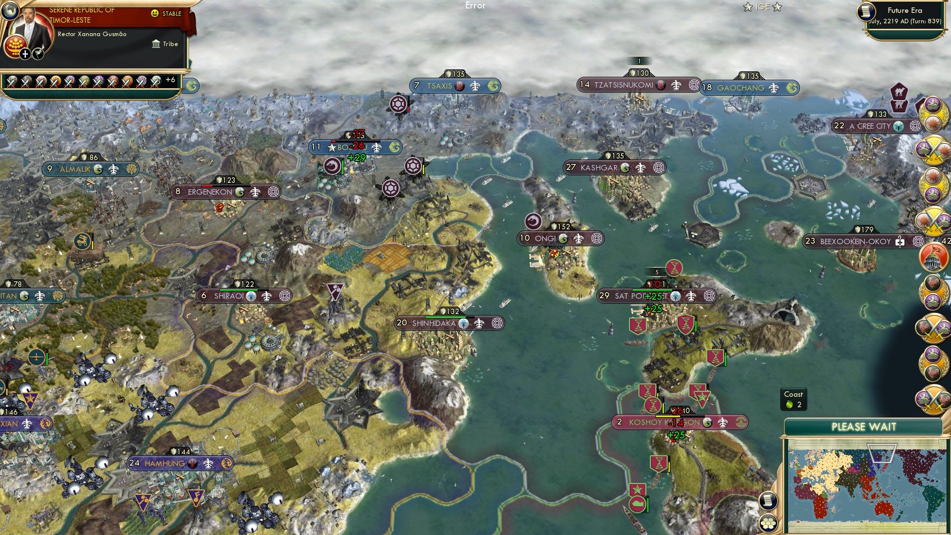 CBR In-Game Screenshot of Bering Down