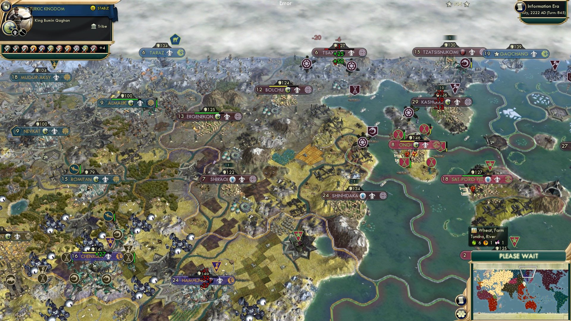 CBR In-Game Screenshot of Rotating About the Tsaxis