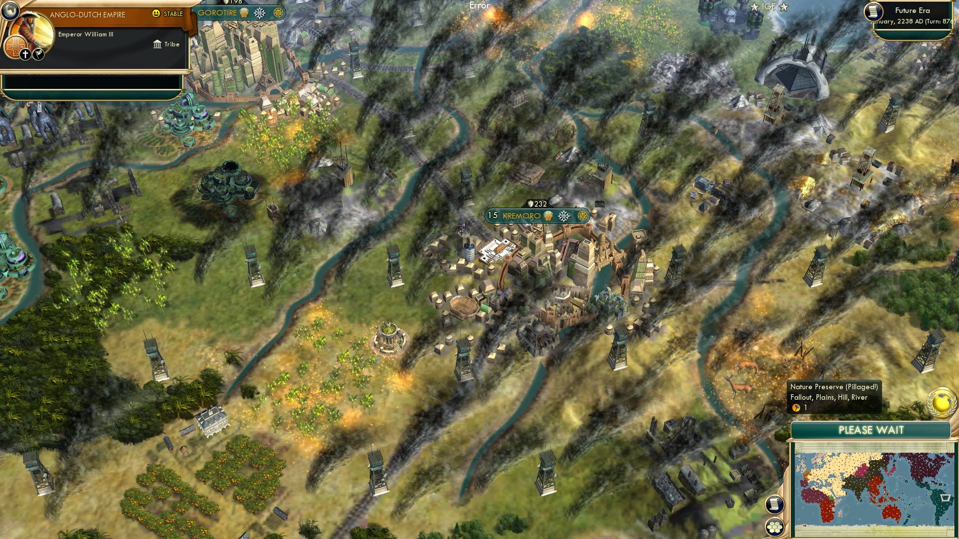 CBR In-Game Screenshot of Get this land out of the way, I’m trying to watch the smoke!