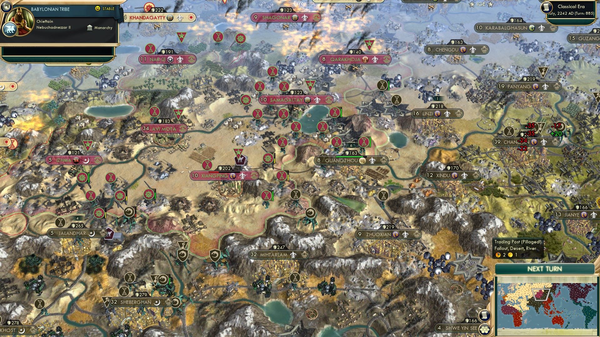 CBR In-Game Screenshot of The Great General Assembly’s Aggressive Gambit