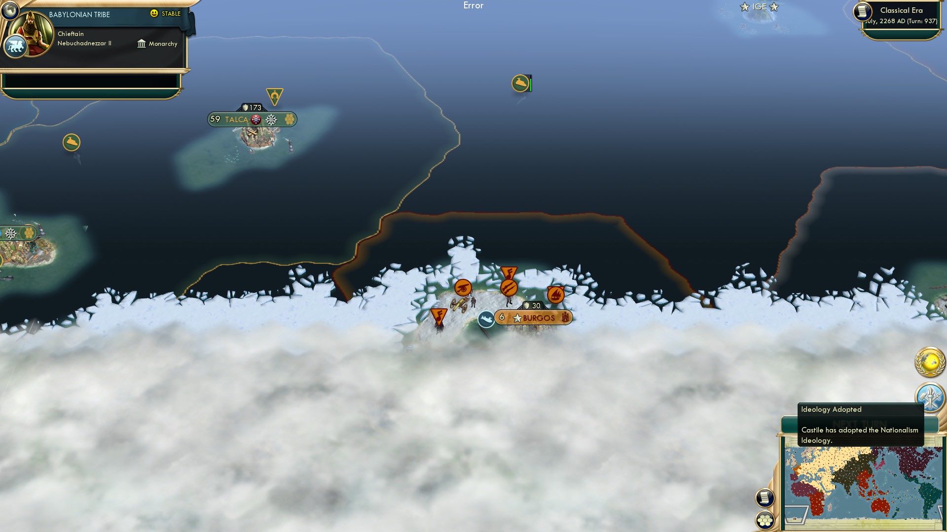 CBR In-Game Screenshot of Liberal Snowflake