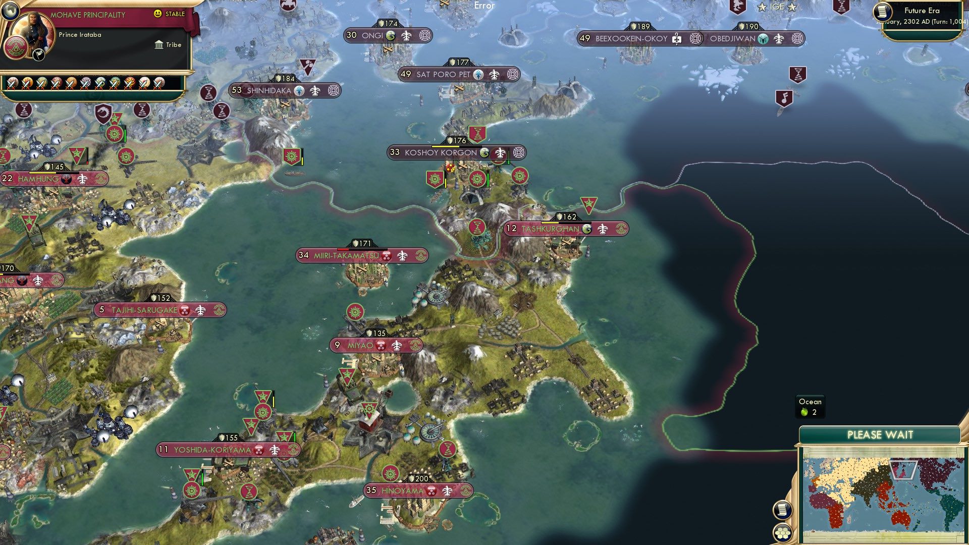 CBR In-Game Screenshot of The Unification of Japan