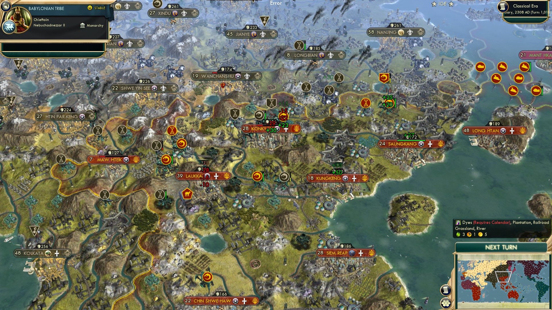 CBR In-Game Screenshot of Konkyan Konked Out