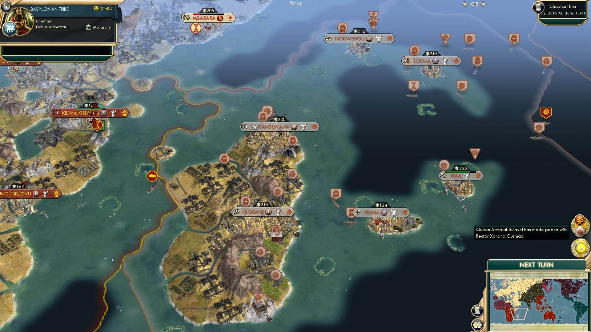 CBR In-Game Screenshot of The link breaks