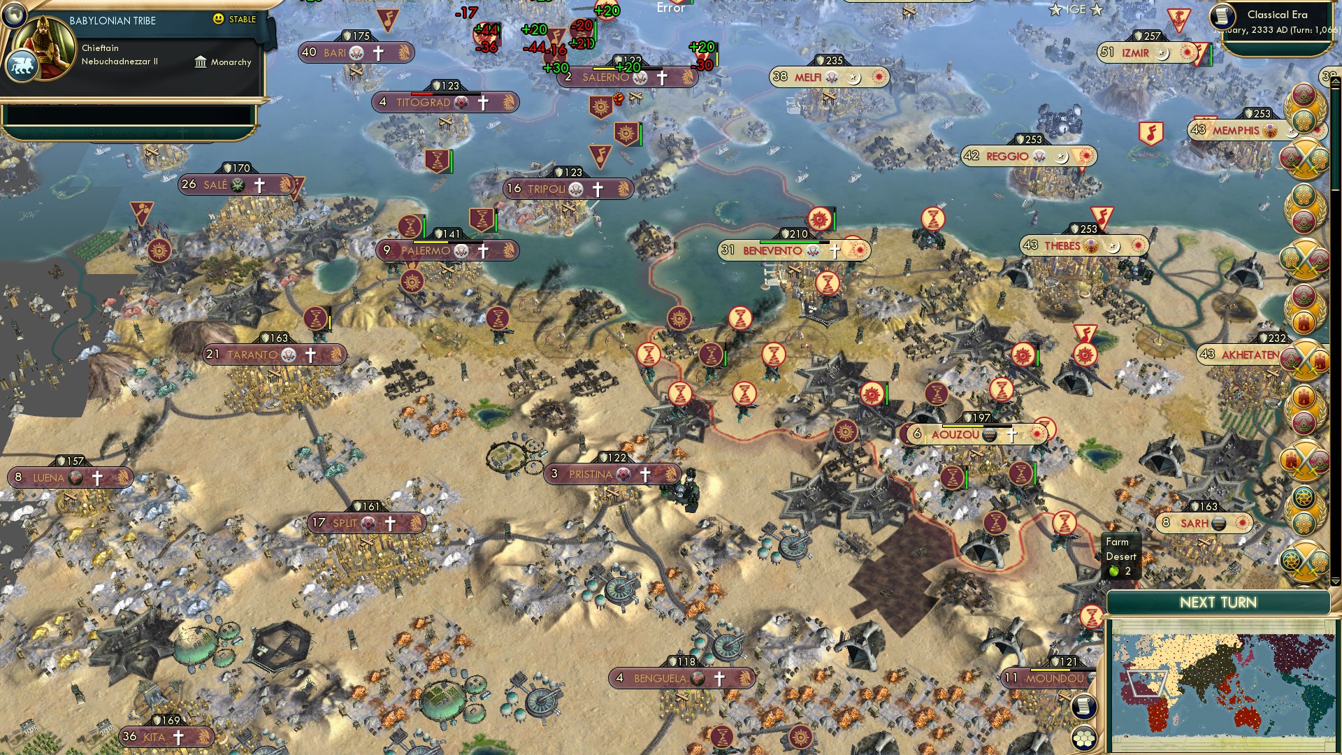 CBR In-Game Screenshot of Return to North Africa
