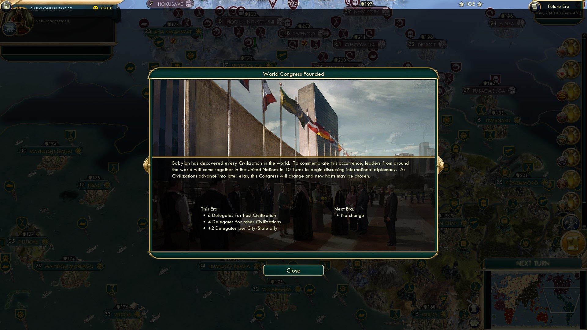 CBR In-Game Screenshot of An Unexpected Event!