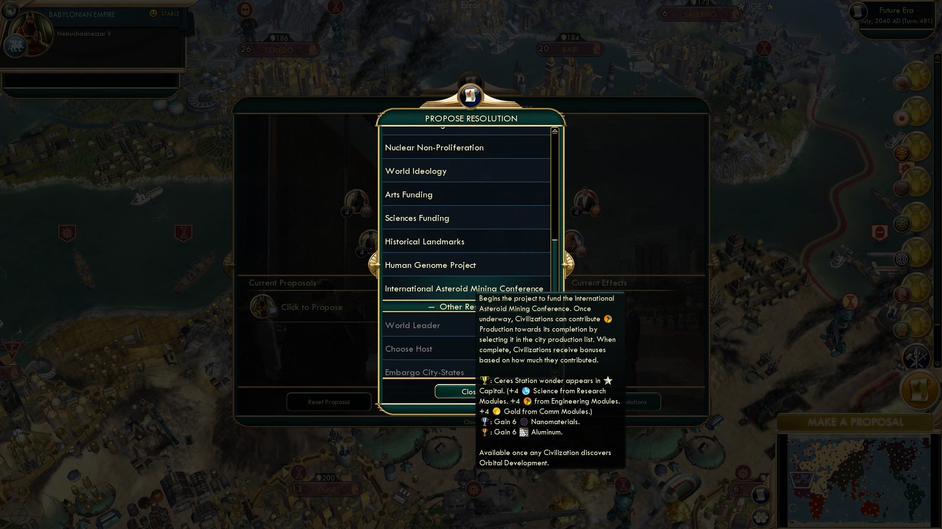 CBR In-Game Screenshot of Asteroid in Love