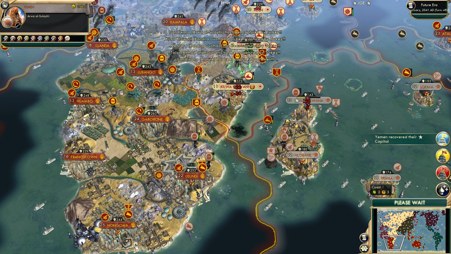 CBR In-Game Screenshot of African Blitz