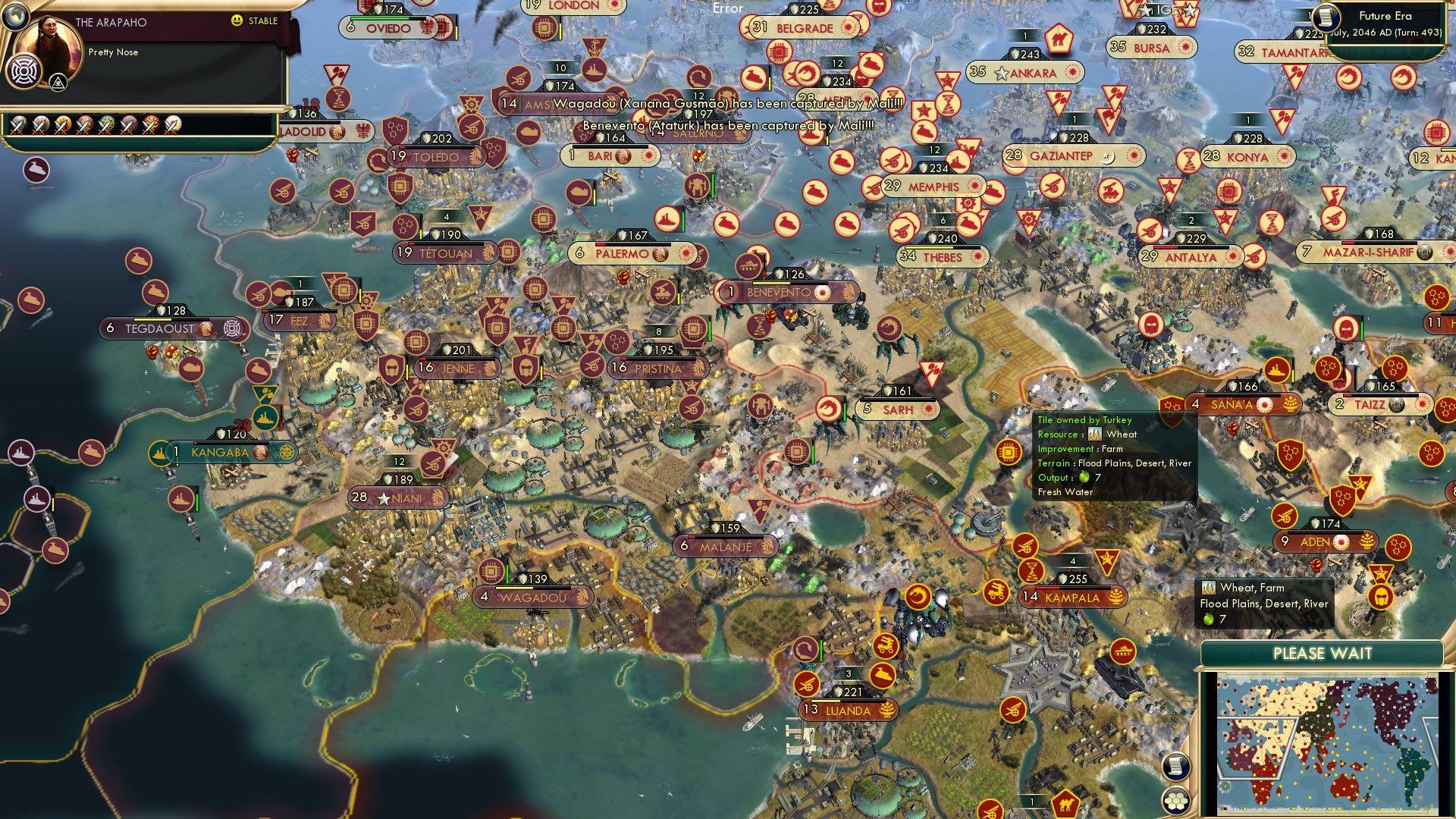 CBR In-Game Screenshot of North African Blues