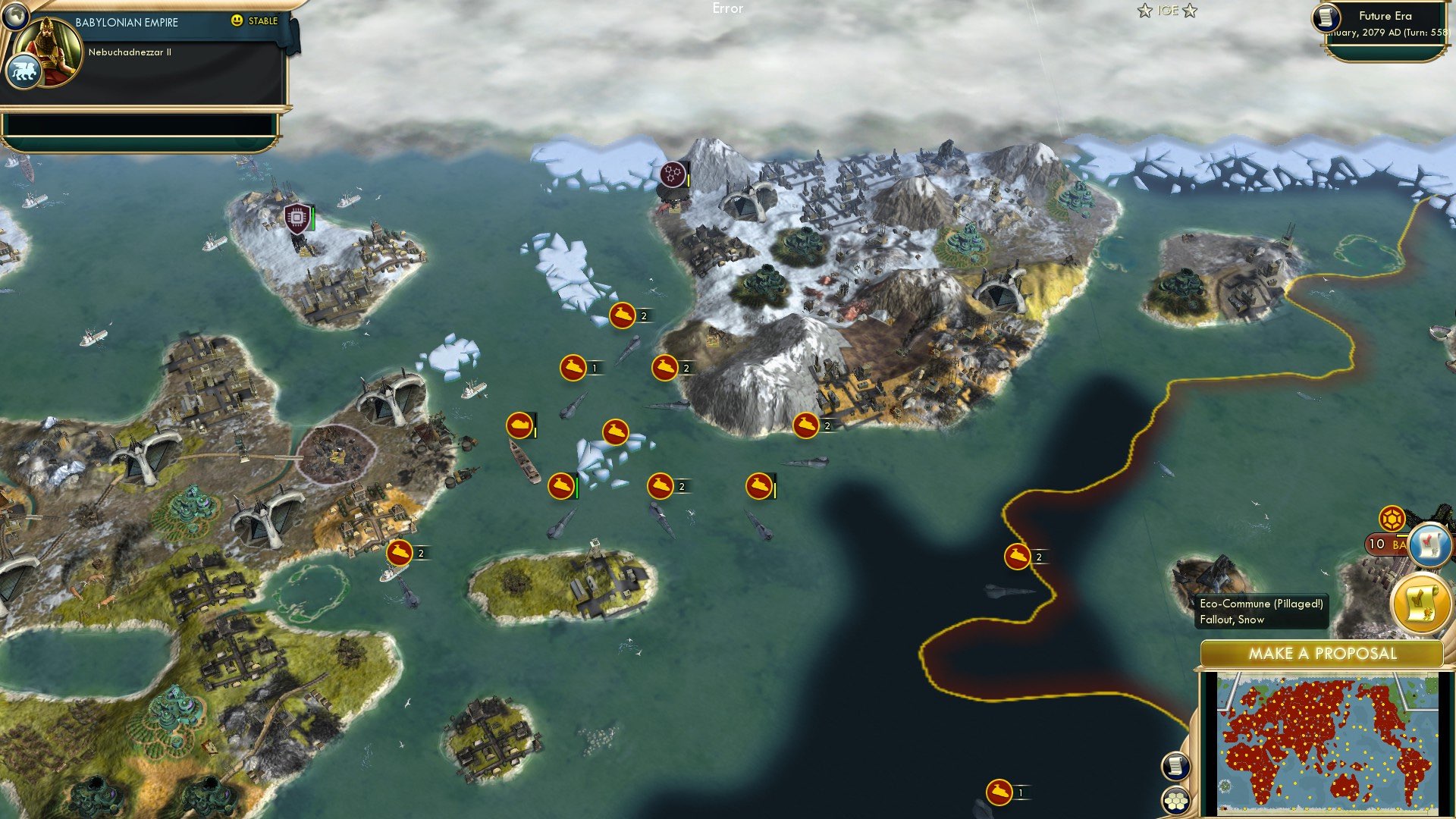 CBR In-Game Screenshot of Busted Nose