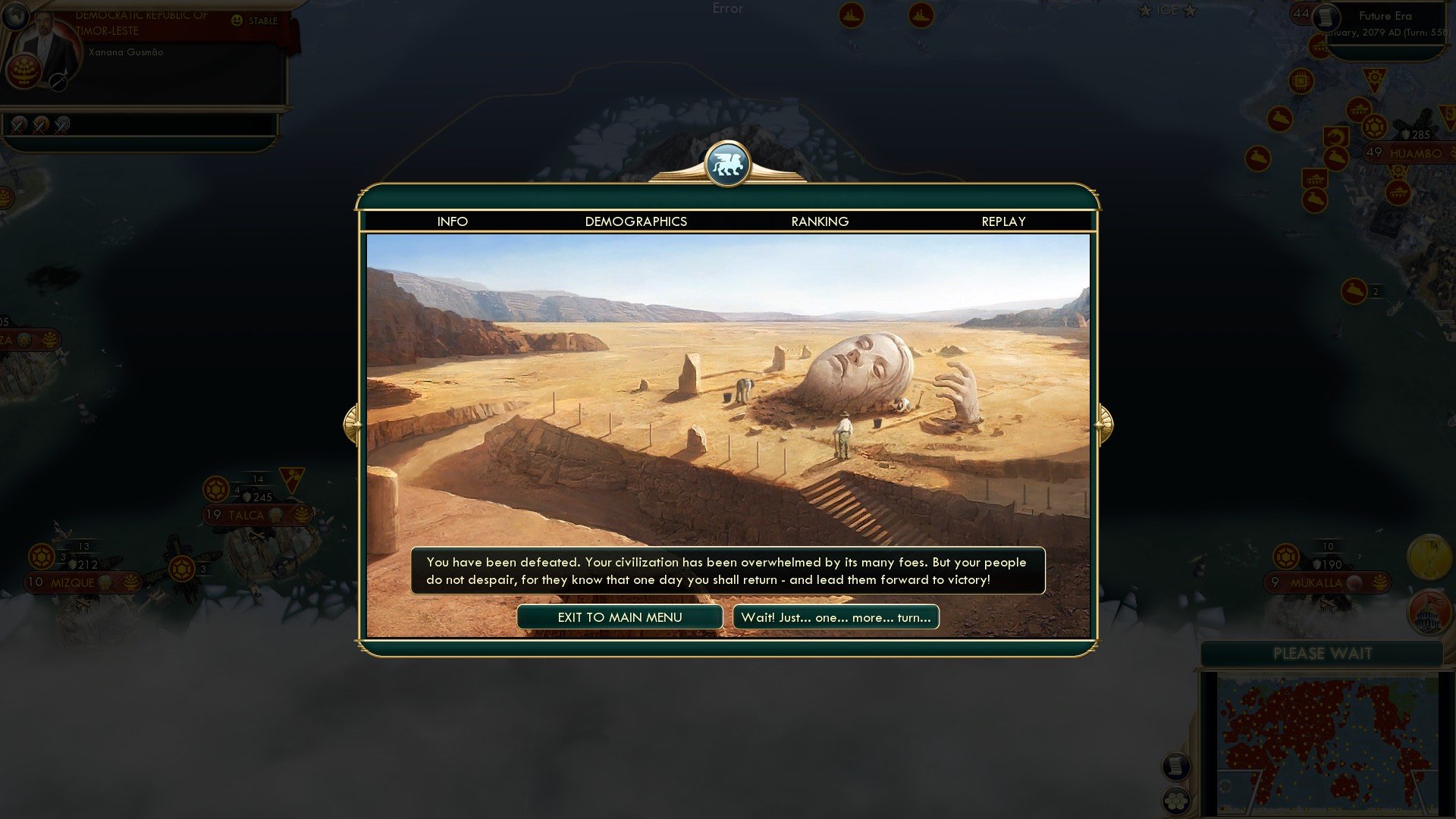 CBR In-Game Screenshot of Epilogue III