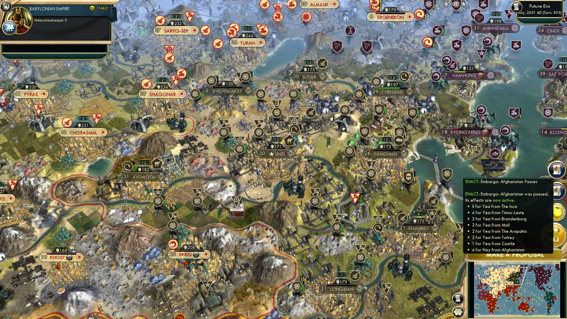 CBR In-Game Screenshot of All Opposed? (Nay)