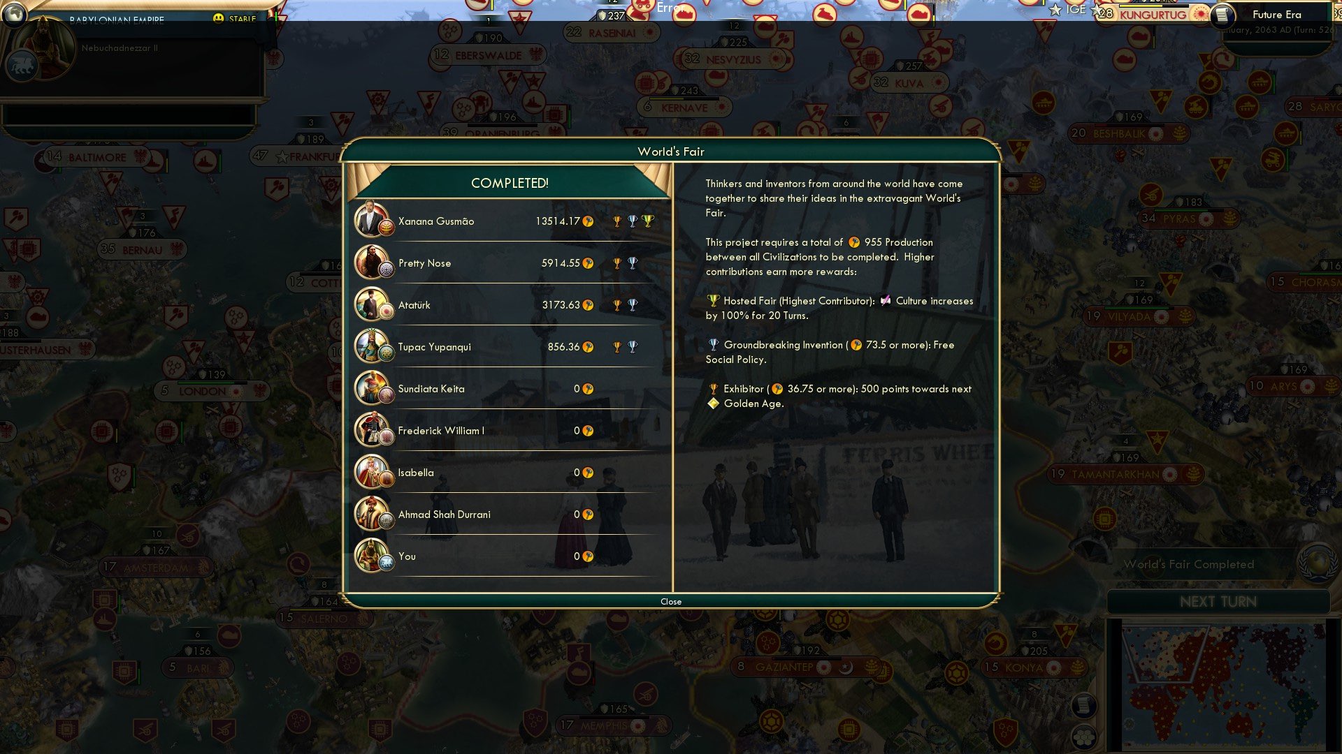 CBR In-Game Screenshot of The Whole World’s A Fair