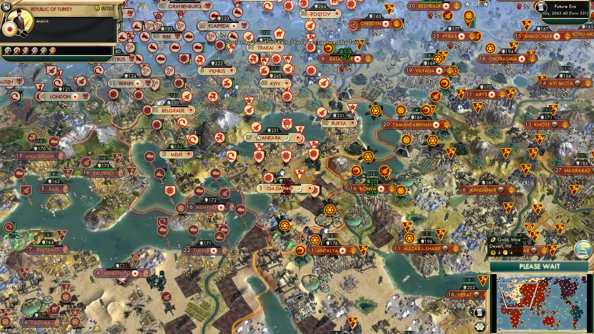 CBR In-Game Screenshot of Ataturk Probably Aged Visibly By 15 Years Seeing His Nation Crumble