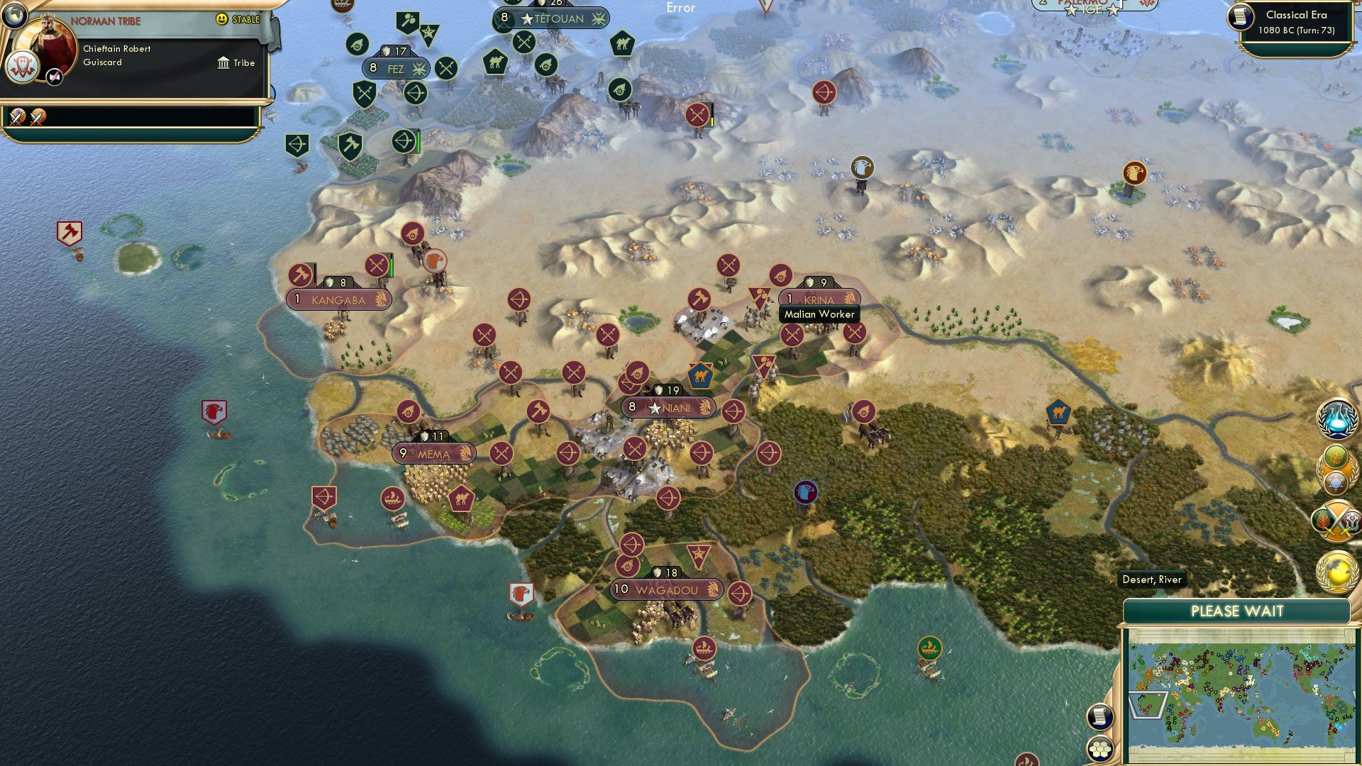 CBR In-Game Screenshot of West African Blues