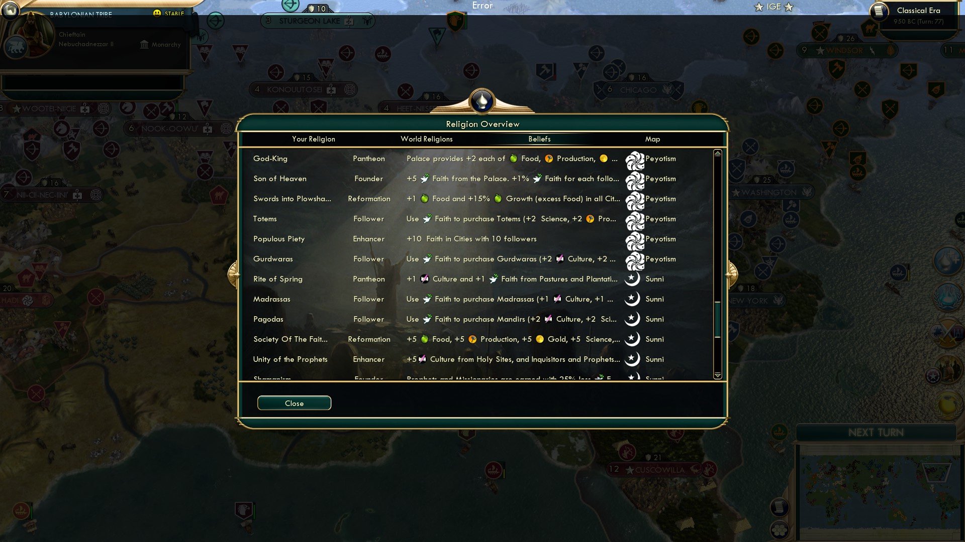 CBR In-Game Screenshot of Peyotism and Sunni