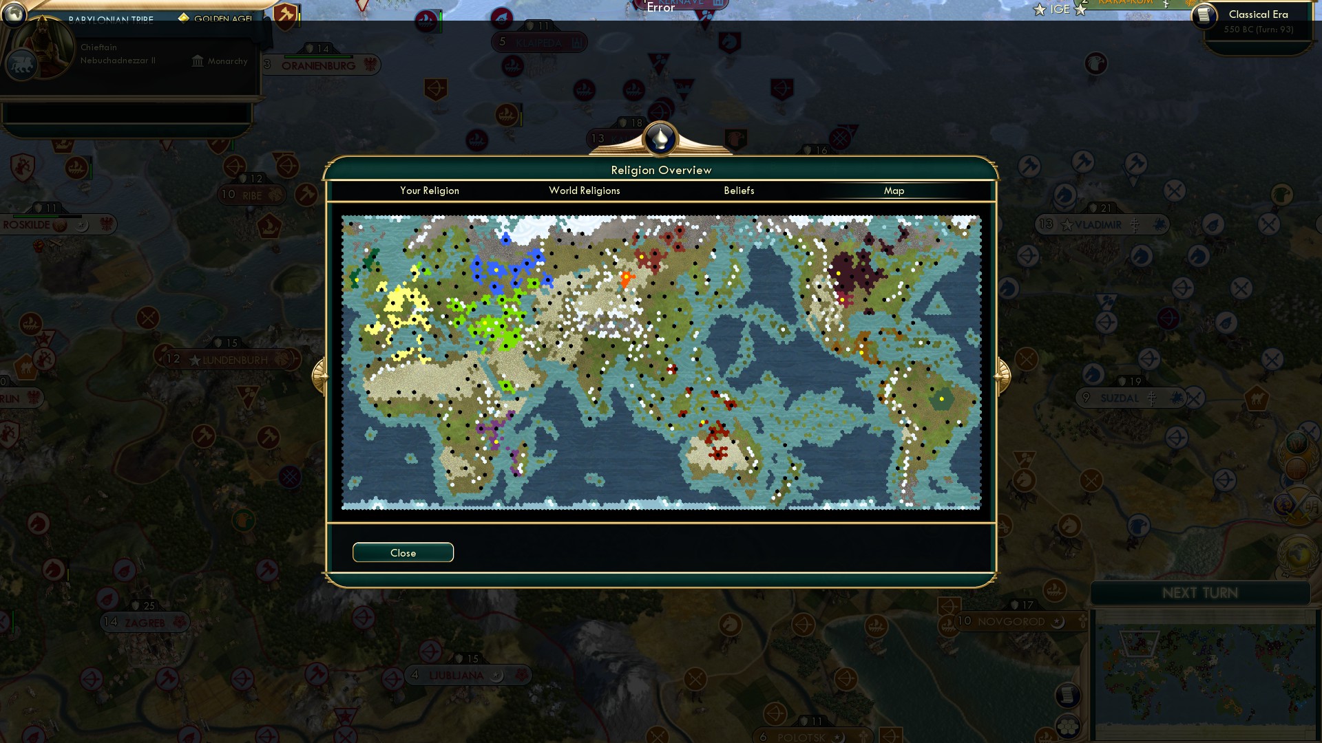 CBR In-Game Screenshot of Religion map