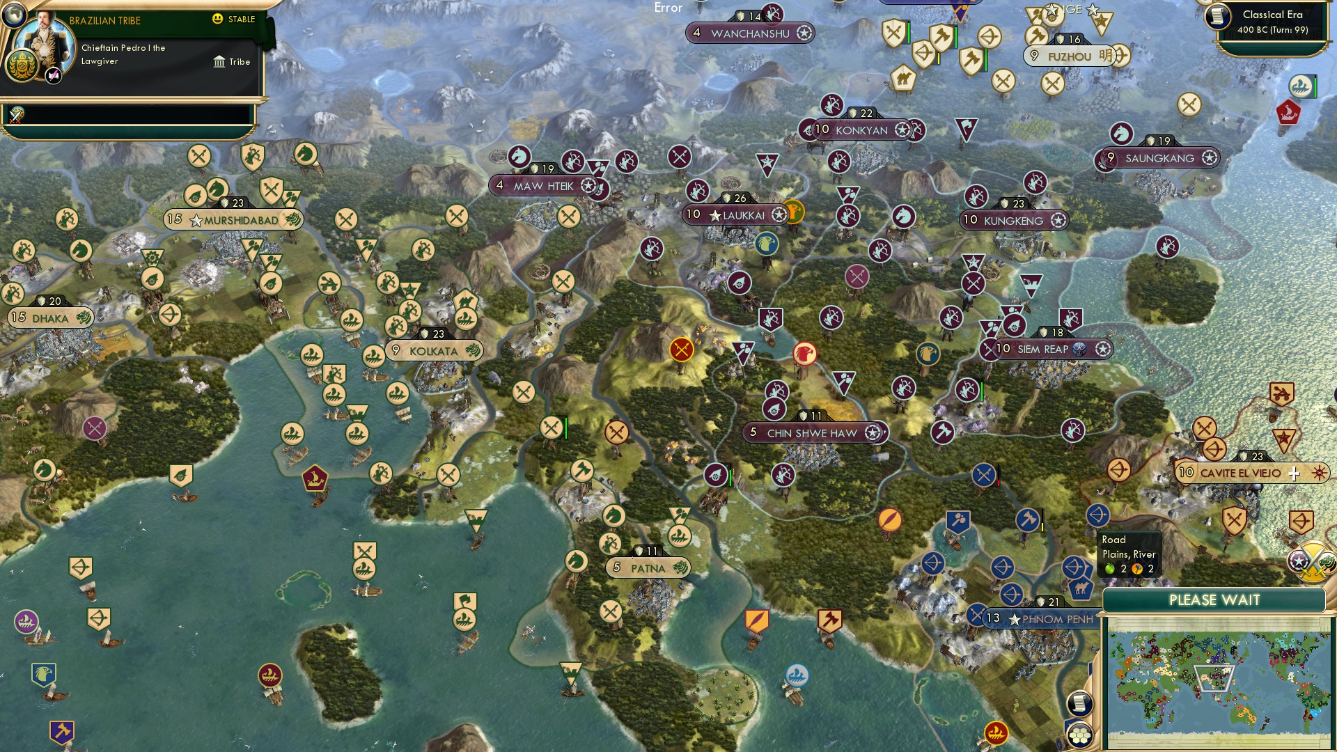 CBR In-Game Screenshot of Rumble in the Jungle (and Mountains, I guess)