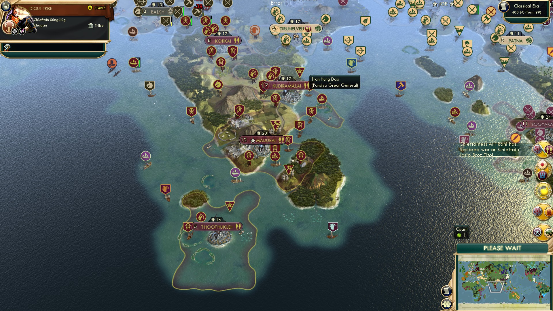 CBR In-Game Screenshot of Going to War