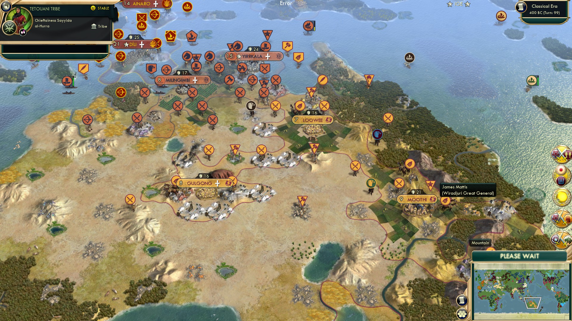 CBR In-Game Screenshot of Big Empire, Small Army VS Small Empire, Big Army