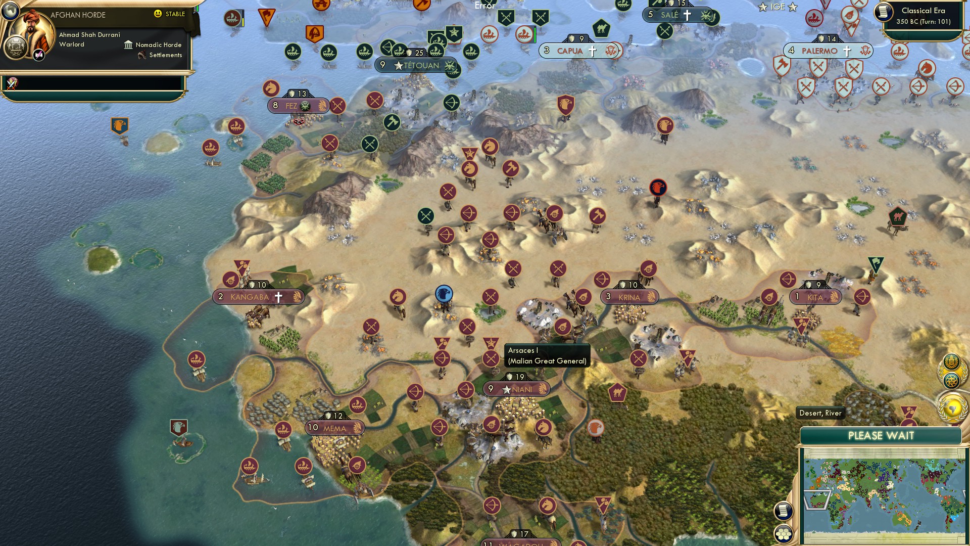 CBR In-Game Screenshot of Desert Crossing