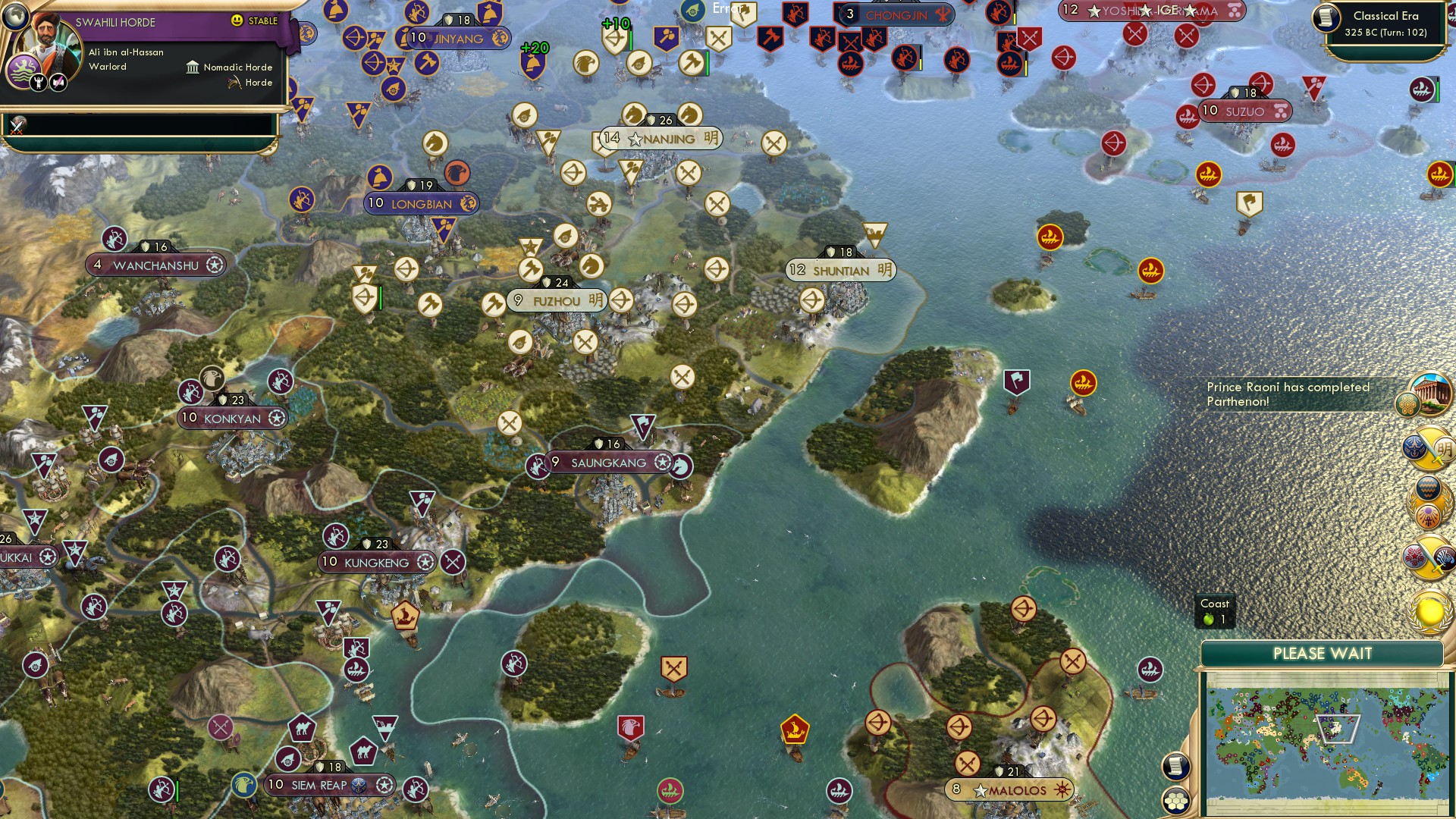 CBR In-Game Screenshot of Scramble for the Pacific