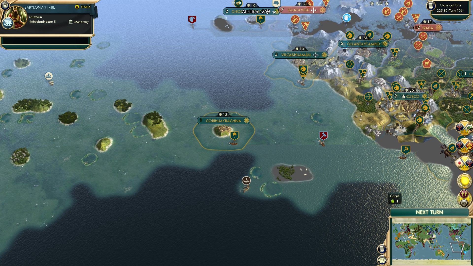 CBR In-Game Screenshot of From the Mountains to the Sea