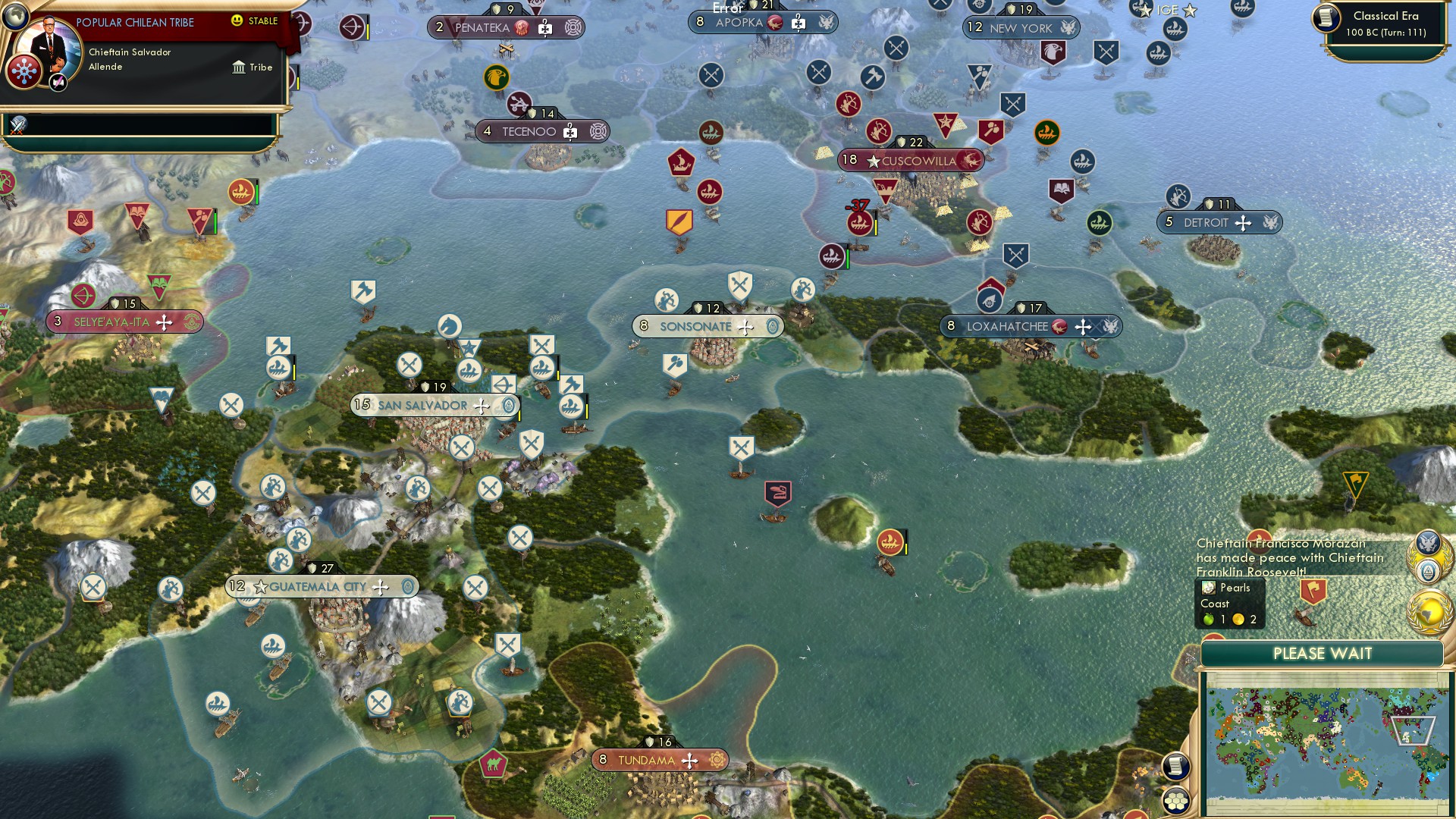 CBR In-Game Screenshot of How many Americas are there? Some say nine or ten.