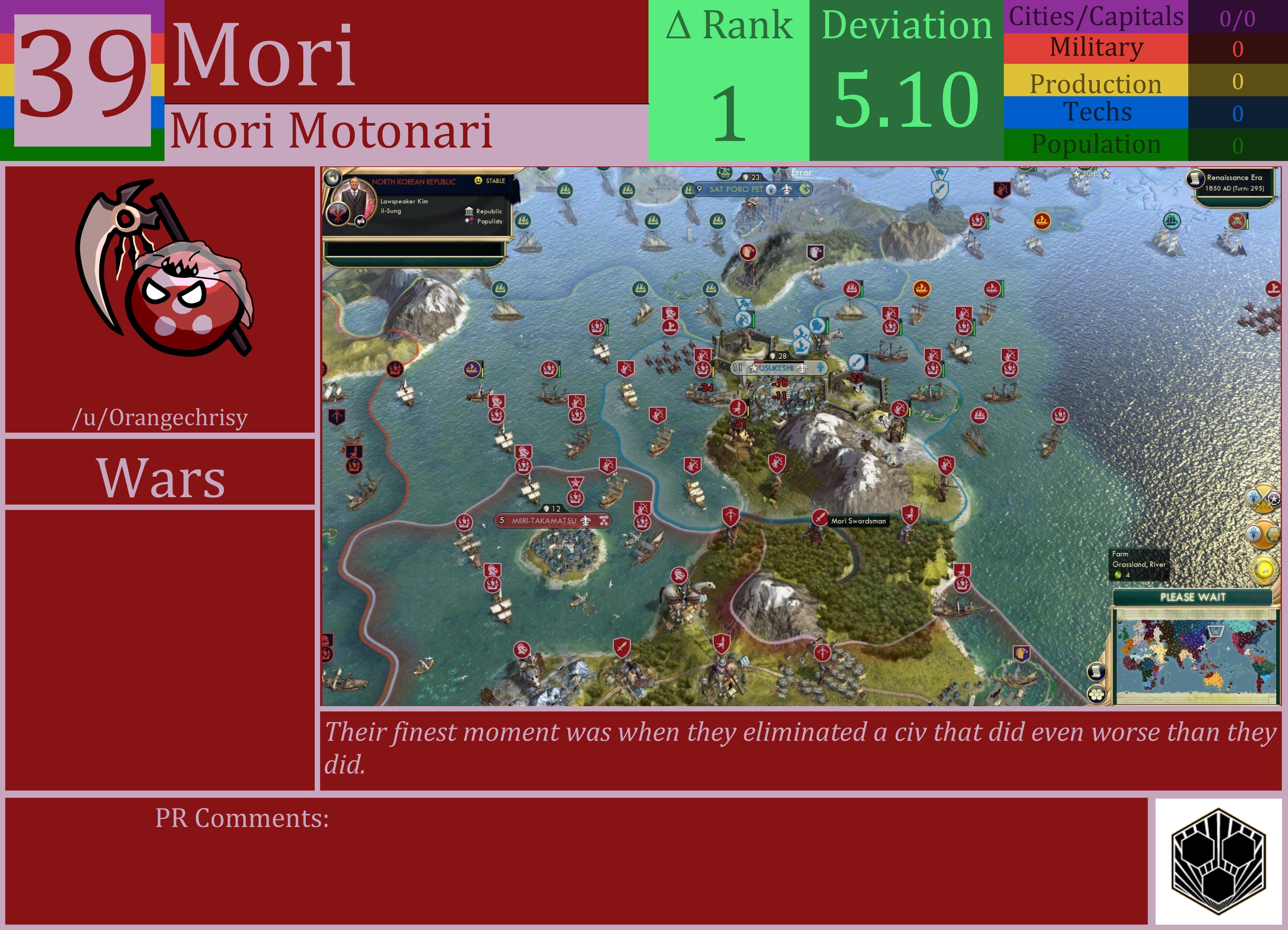 CBR In-Game Screenshot of Mori