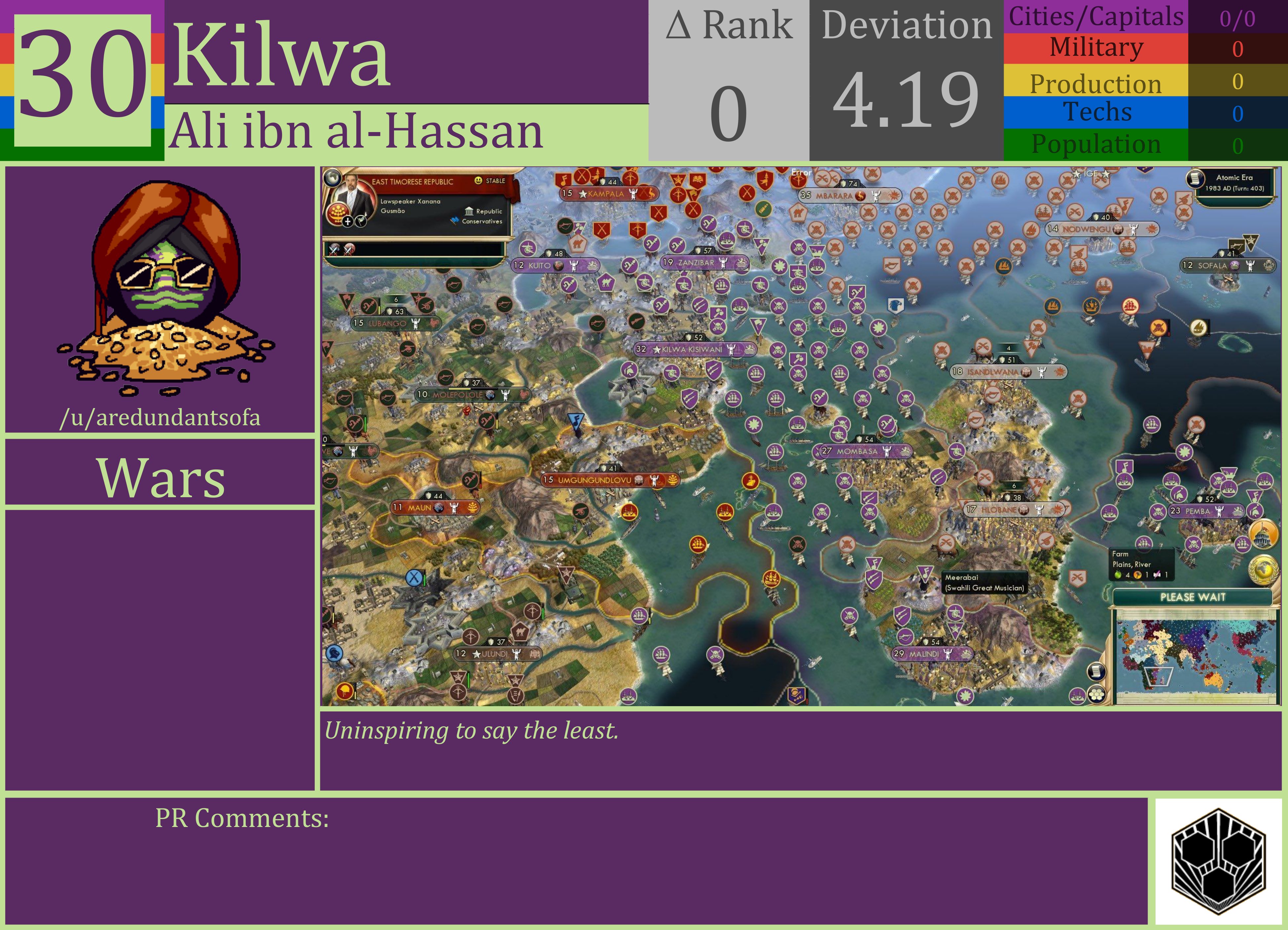CBR In-Game Screenshot of Kilwa