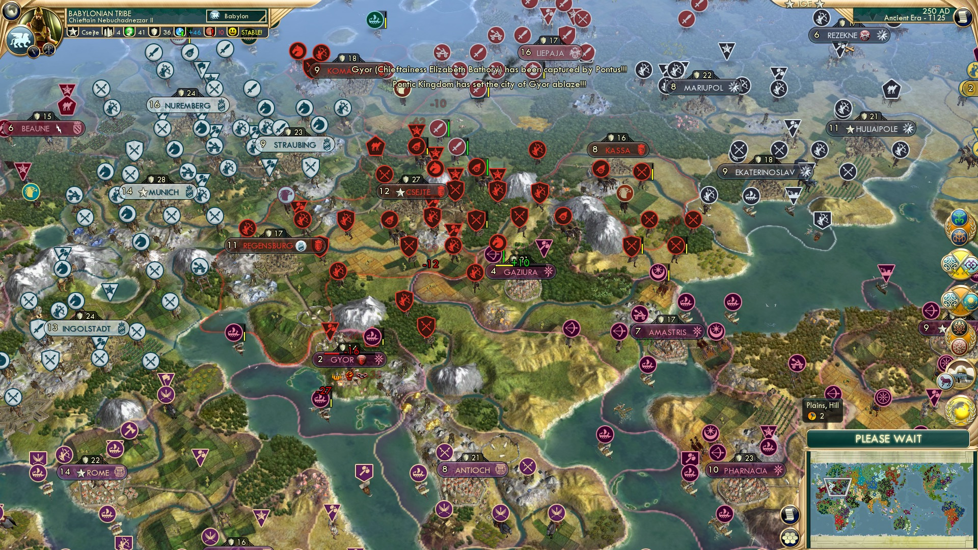 CBR In-Game Screenshot of Gyor God and Gountry