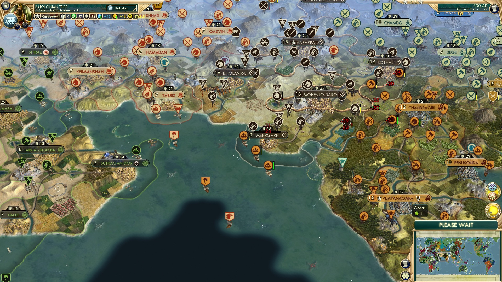 CBR In-Game Screenshot of More indian ocean troubles for Harappa
