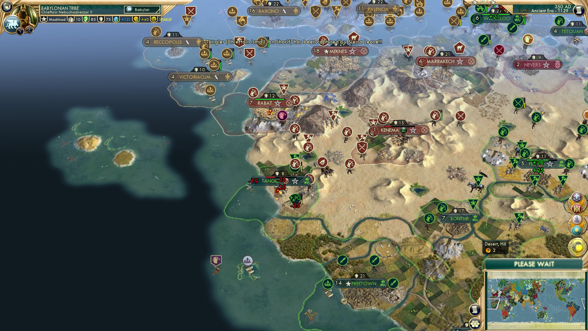 CBR In-Game Screenshot of Melee Units wanted