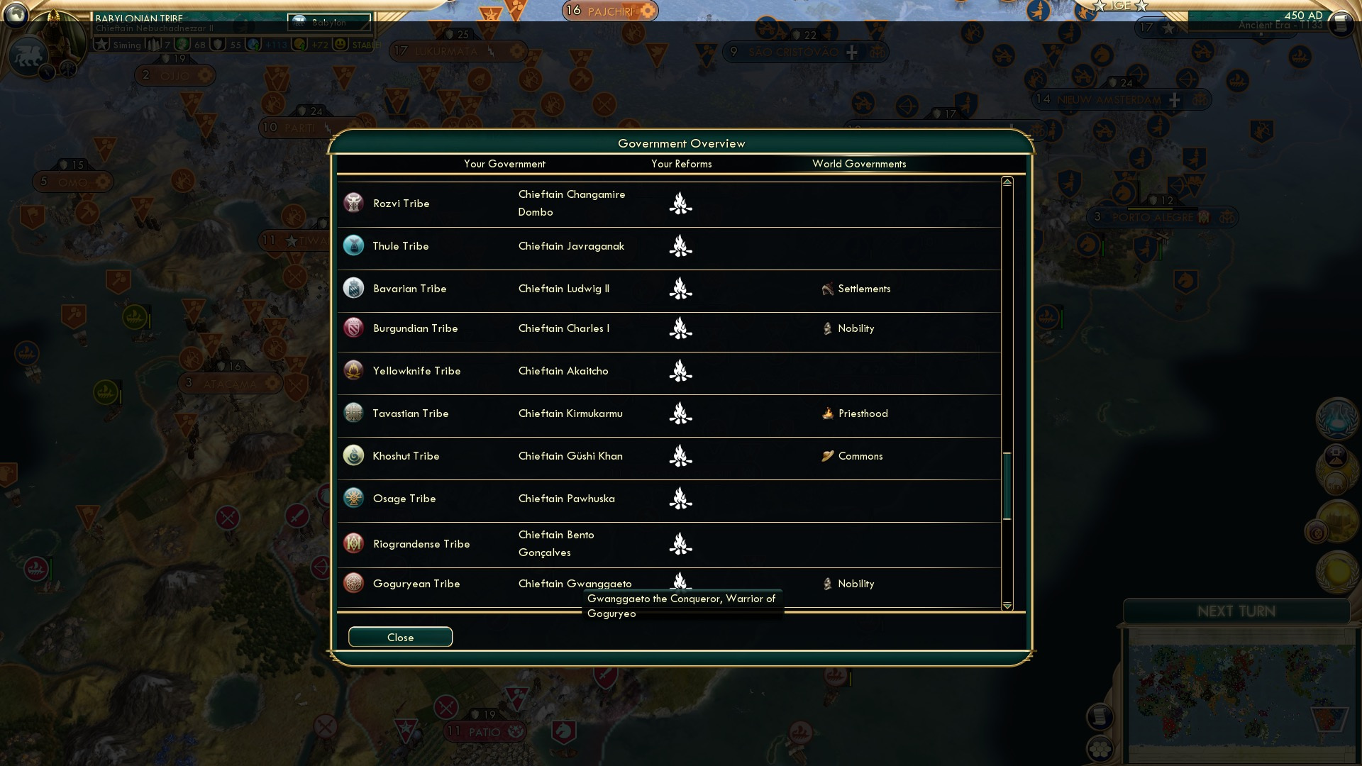 CBR In-Game Screenshot of Chieftain