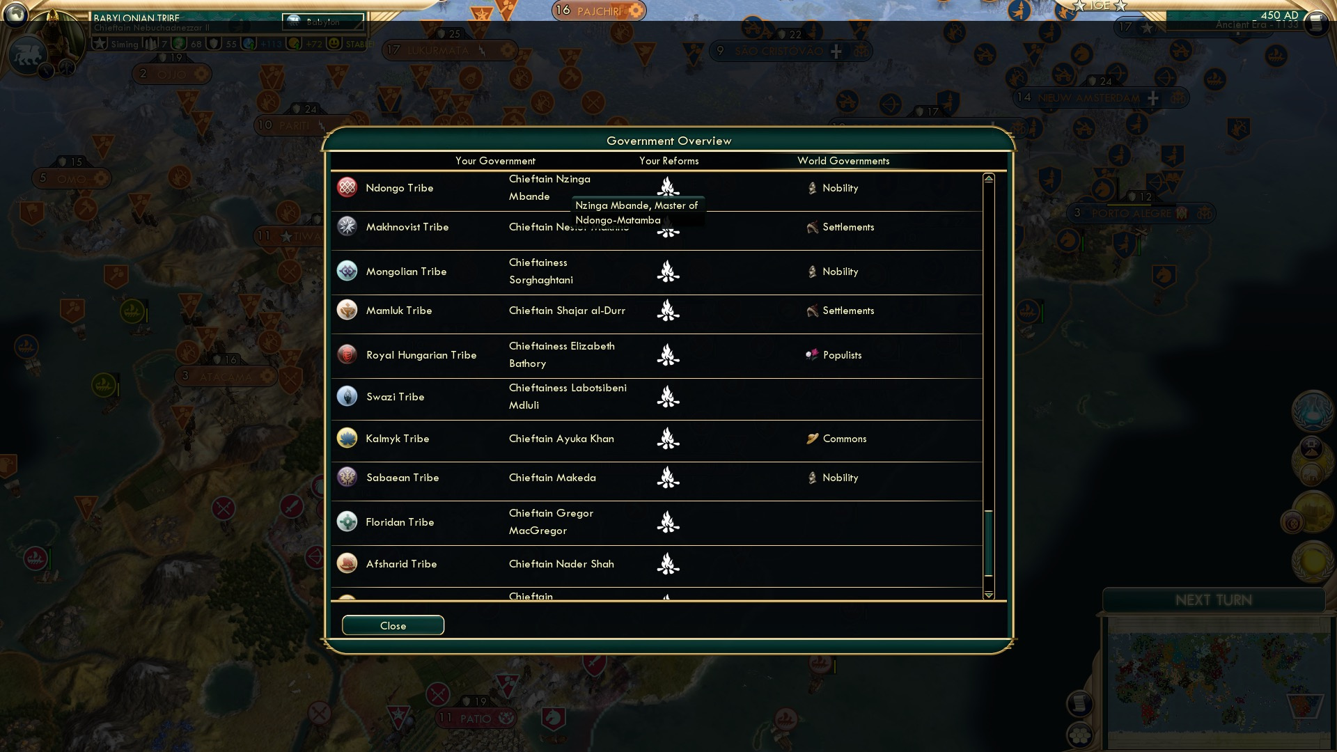 CBR In-Game Screenshot of Royal Hungarian Tribe