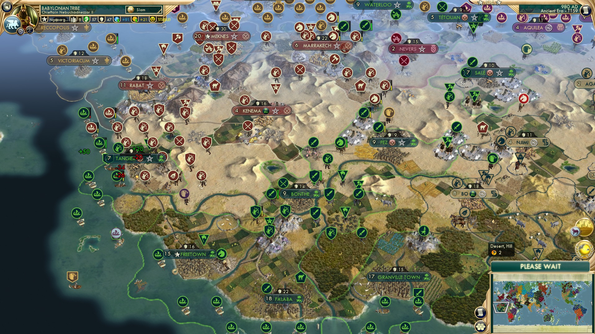 CBR In-Game Screenshot of Alarming Archery Army