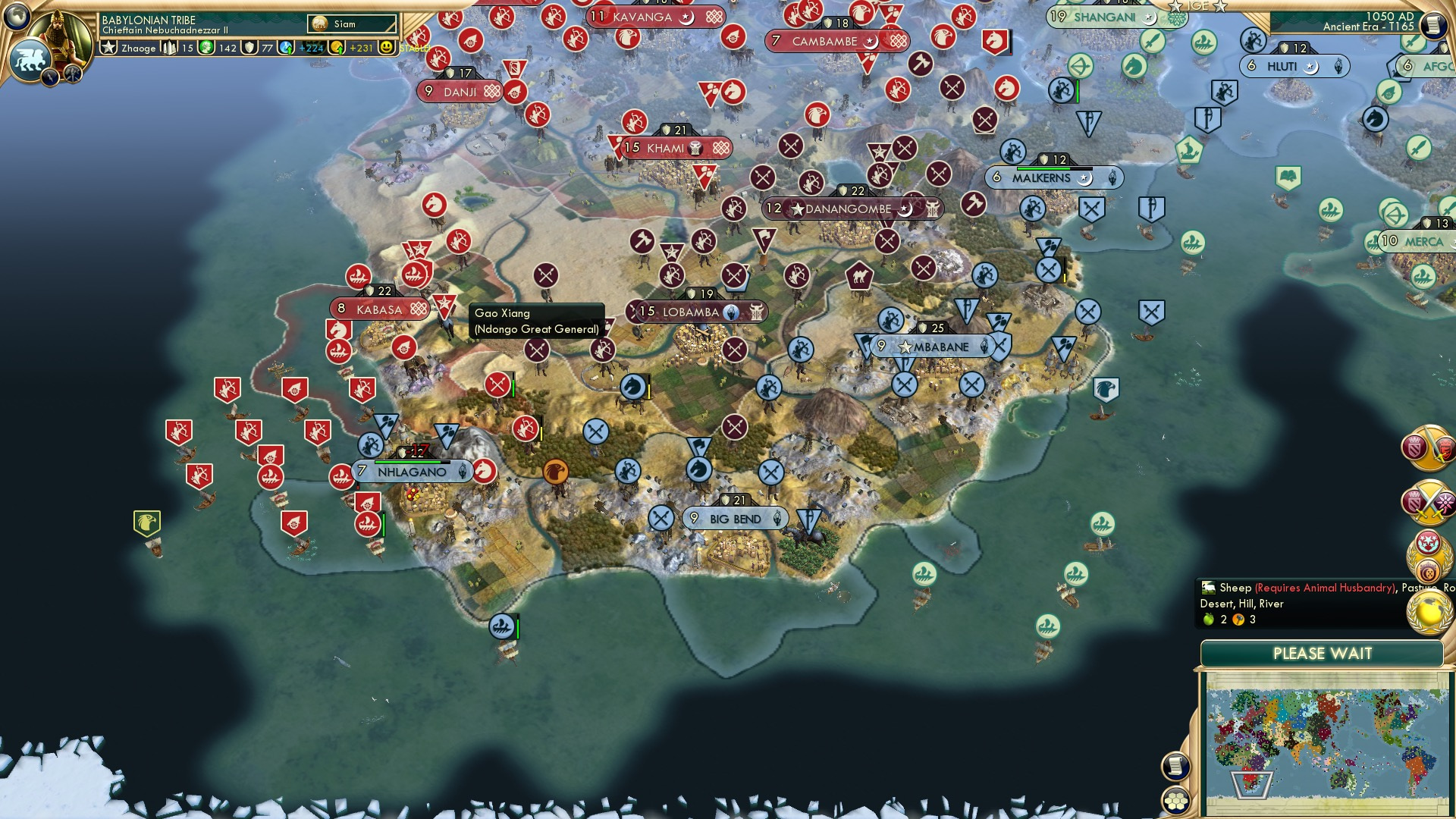 CBR In-Game Screenshot of Kabasa in Reverse