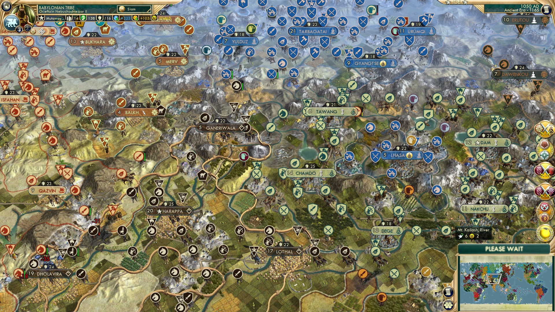CBR In-Game Screenshot of Mostly Peaceful North India
